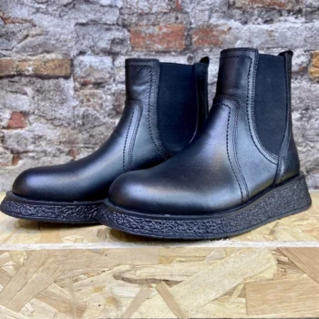 نیم بوت چرم زنانه بدون بند مدل پاتریس