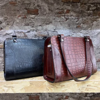 کیف بزرگ زنانه کلاسیک چرم طبیعی مدل روﭼﯽ