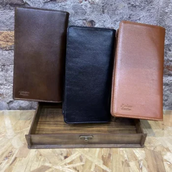 کیف پول پالتویی چرم مردانه مدل اﺑﻨﯿﻪ