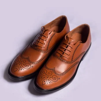 کفش چرم مردانه مدل ایدون