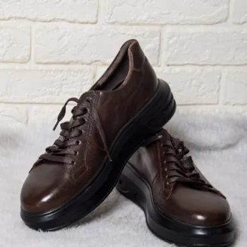 کفش چرم بند دار مردانه مدل اپرنگ