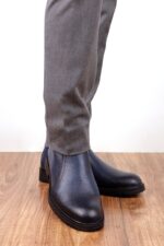 بوت چرم مردانه مدل پشت دکمه ای - تصویر 21