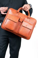 کیف اداری مردانه چرم کد 2025 - تصویر 5