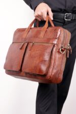 کیف اداری مردانه چرم کد 2026 - تصویر 2
