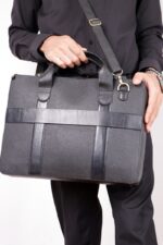 کیف اداری مردانه چرم کد 2027 - تصویر 2