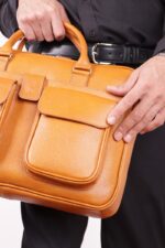 کیف اداری مردانه چرم کد 2030 - تصویر 2