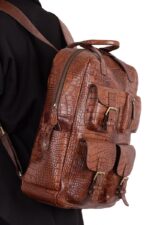 کوله چرم کد 6001 - تصویر 16