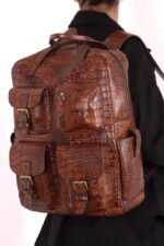 کوله چرم کد 6001 - تصویر 14