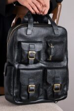 کوله چرم کد 6002 - تصویر 2