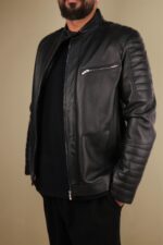 کاپشن چرم طبیعی مردانه کد 2024