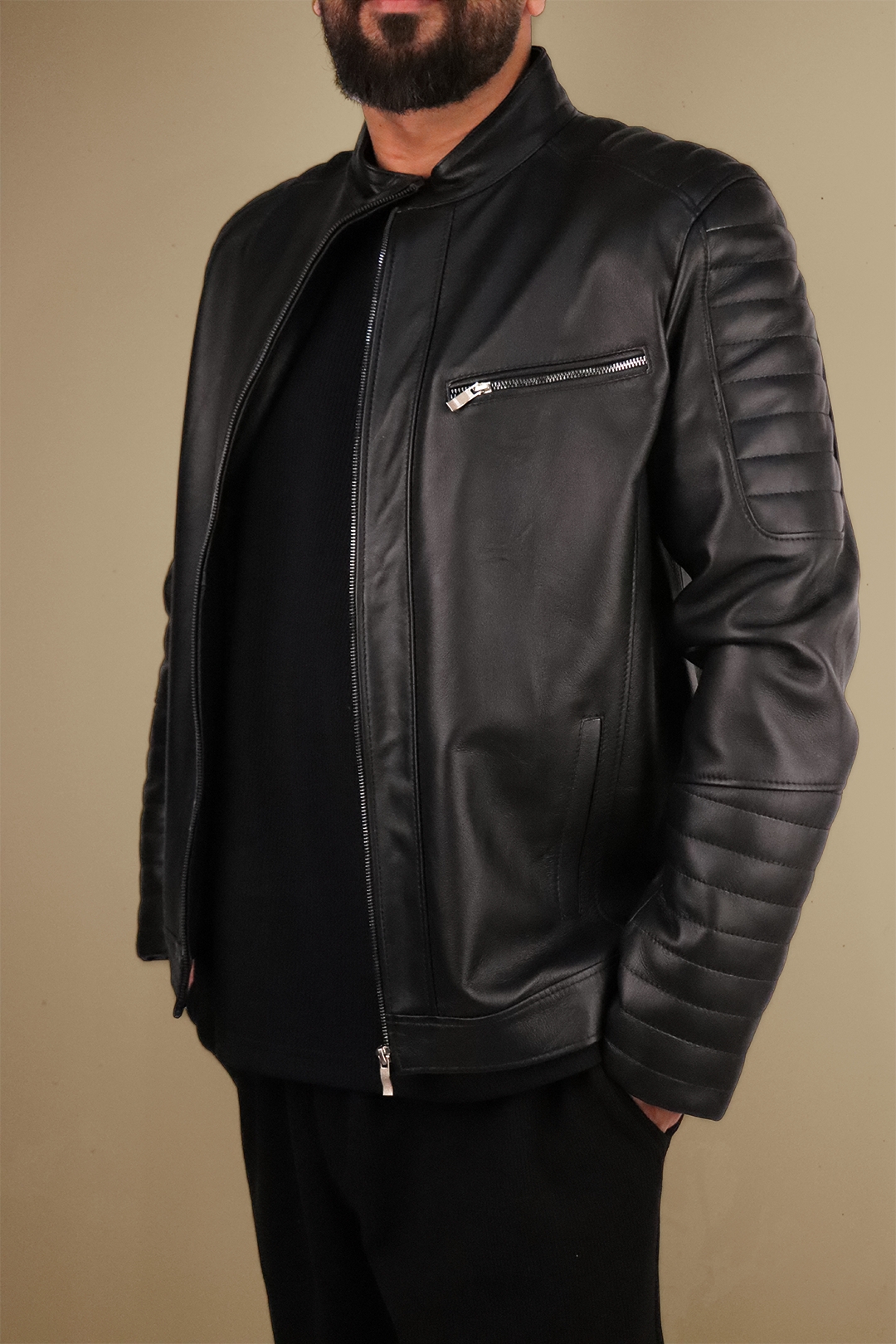 IMG_7676 کاپشن چرم طبیعی مردانه کد 2024