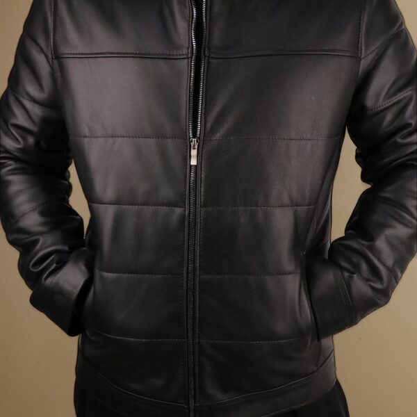 کاپشن چرم طبیعی مردانه کد 2025