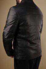 کاپشن چرم طبیعی مردانه کد 2025 - Image 3