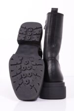 بوت چرم زنانه مدل مربعی - Image 6