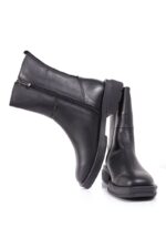 بوت چرم زنانه مدل مربعی - Image 2