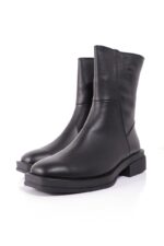 بوت چرم زنانه مدل مربعی