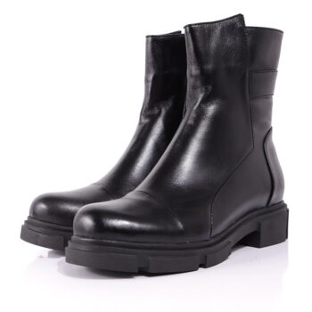 بوت چرم زنانه مناسب استایل زمستانه