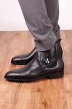 بوت چرم مردانه کد 103039 - تصویر 6