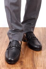 کالج چرم مردانه کلاسیک دستدوز - تصویر 15