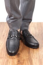 کالج چرم مردانه کلاسیک دستدوز - تصویر 13