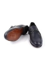 کالج چرم مردانه کلاسیک دستدوز - تصویر 4