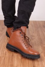 بوت چرم مردانه برای استایل روزمره - تصویر 8