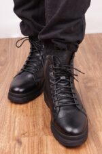 بوت چرم مردانه برای استایل روزمره - تصویر 13