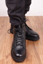 بوت چرم مردانه برای استایل روزمره - تصویر 12