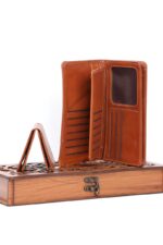 ست 2 تیکه چرم کیف پول وجاکارتی - Image 2