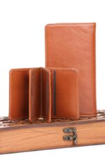 ست 2 تیکه چرم کیف پول وجاکارتی